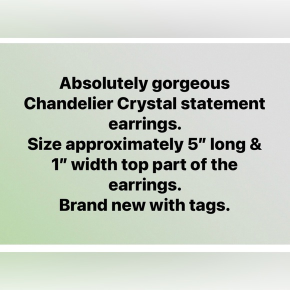 Kate Spade Chandelier Multi Crystals Maxi Statement Earrings - Picture 6 of 7